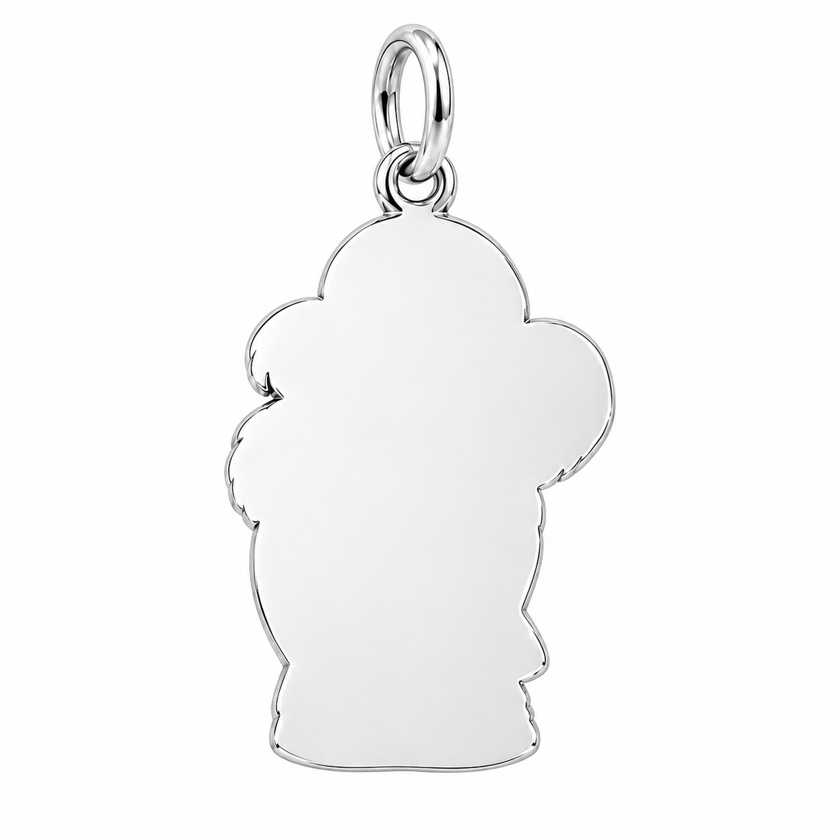 Eternal Hug Charm Bracelet – Personalized Mom Gift – back of the charm, engraving area
