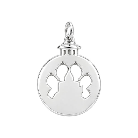 Eternal Light Pet Charm Bracelet – Personalized Dog Mom Gift – back of the charm, engraving area