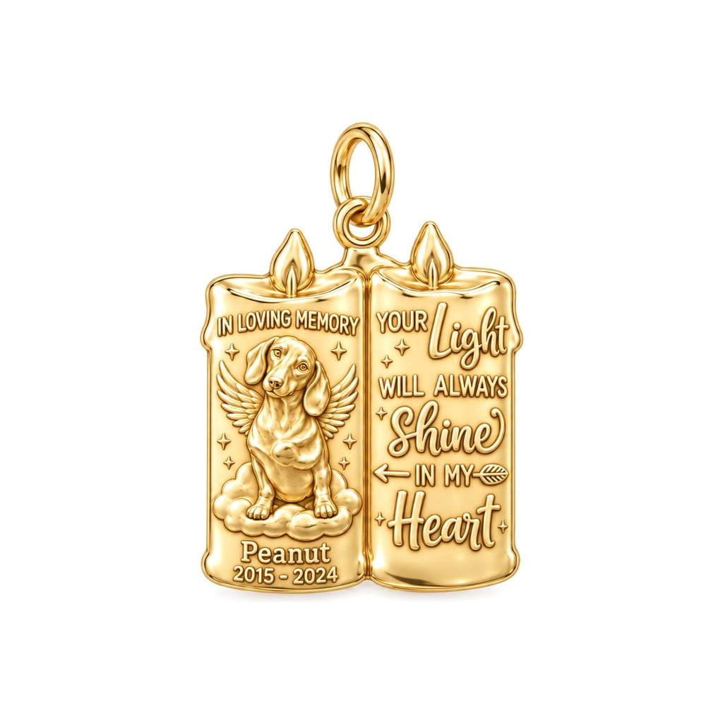 Eternal Light Remembrance Charm and Polyester Cord Bracelet Set
