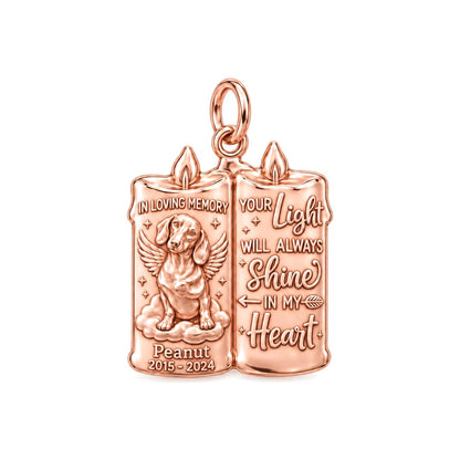 Eternal Light Remembrance Charm and Polyester Cord Bracelet Set