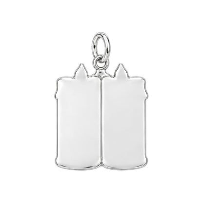 Eternal Light Remembrance Charm and Polyester Cord Bracelet Set