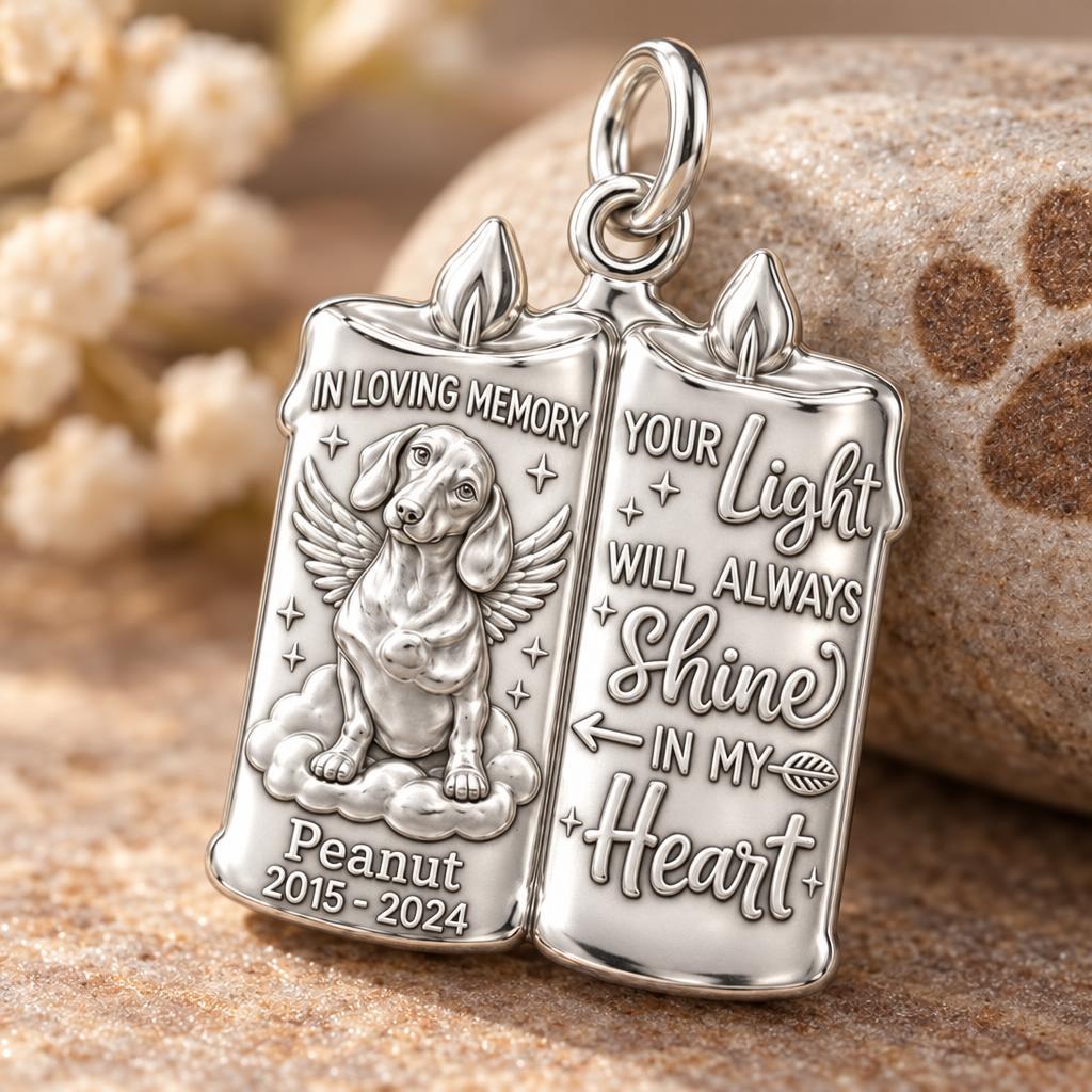 Eternal Light Remembrance Charm and Polyester Cord Bracelet Set