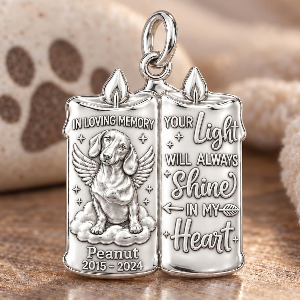 Eternal Light Remembrance Charm and Polyester Cord Bracelet Set