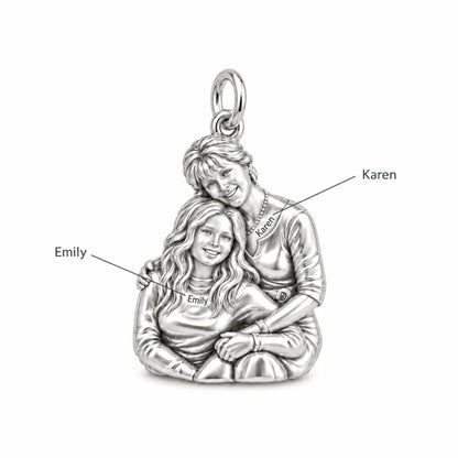 Eternal Motherhood Hug Charm Bracelet – Personalized Mom Gift – personalization guide