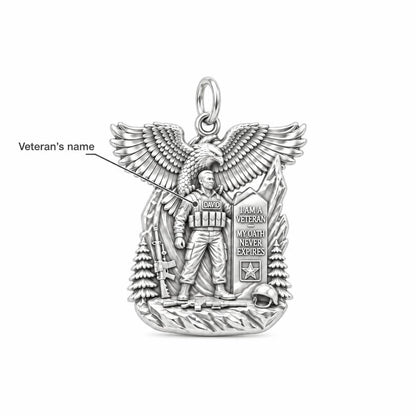 Eternal Oath Veteran Charm Bracelet – Personalized Veteran Gift – personalization guide