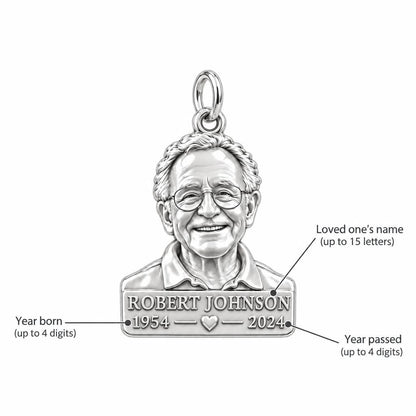 Eternal Portrait Tribute Charm Bracelet – Personalized Memorial Gift – personalization guide