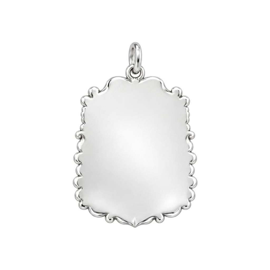 Eternal Promise Charm Bracelet – Personalized Widow Gift – back of the charm, engraving area