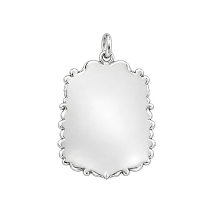 Eternal Promise Charm Bracelet – Personalized Widow Gift – back of the charm, engraving area