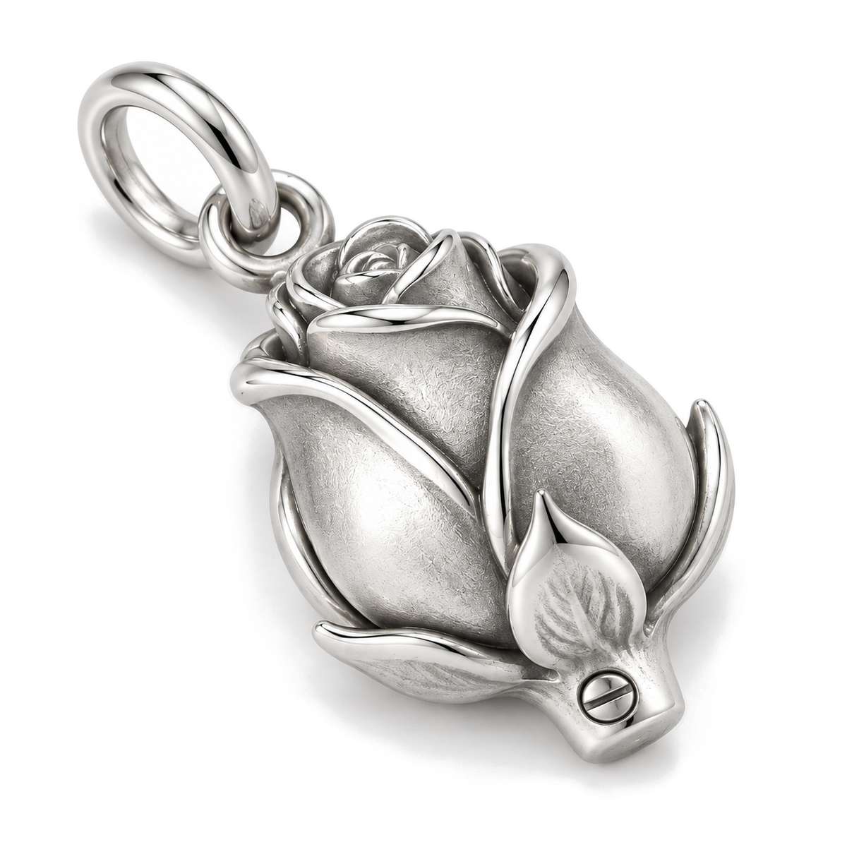 Eternal Rose Memorial Charm — Silver Super Macro | charm-topics-remaining-444-2026-09-14 | topic-405
