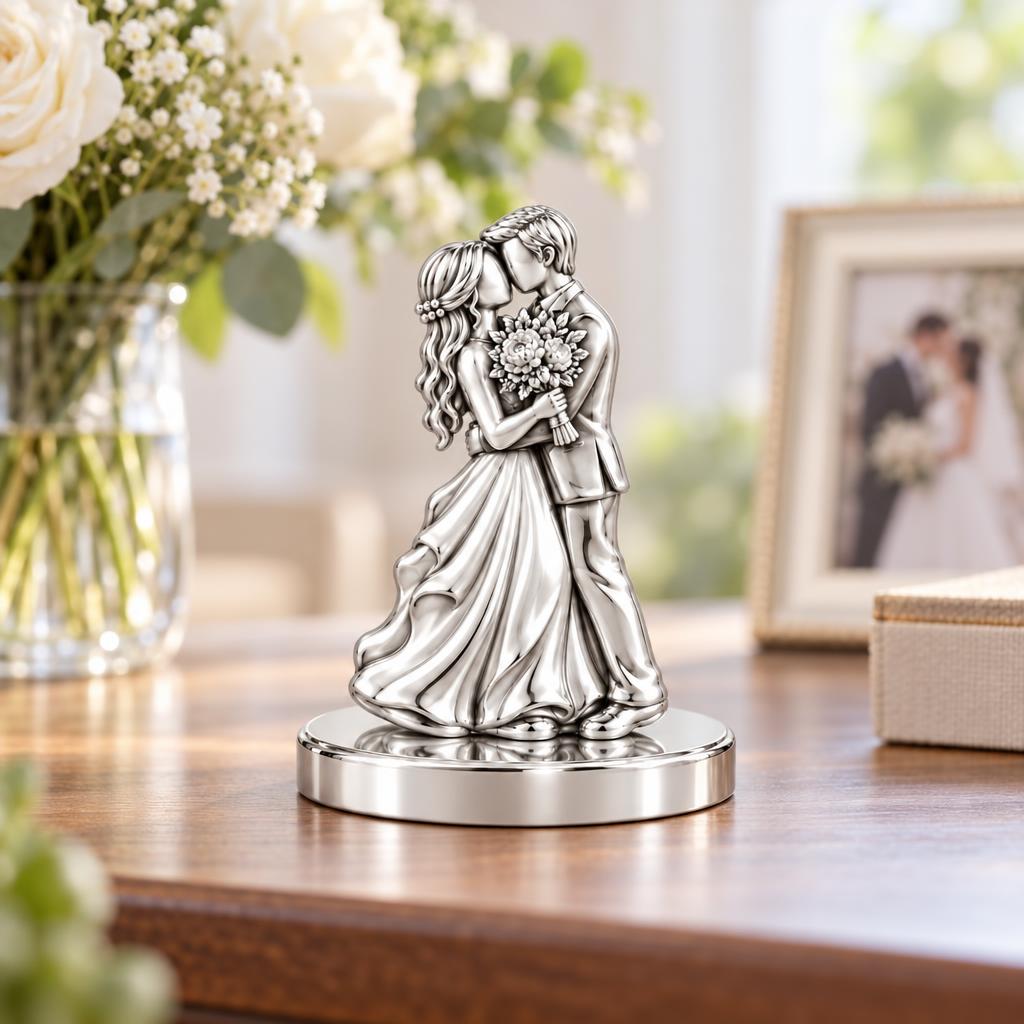 Eternal Wedding Vow Keepsake Plaque – worn / in use