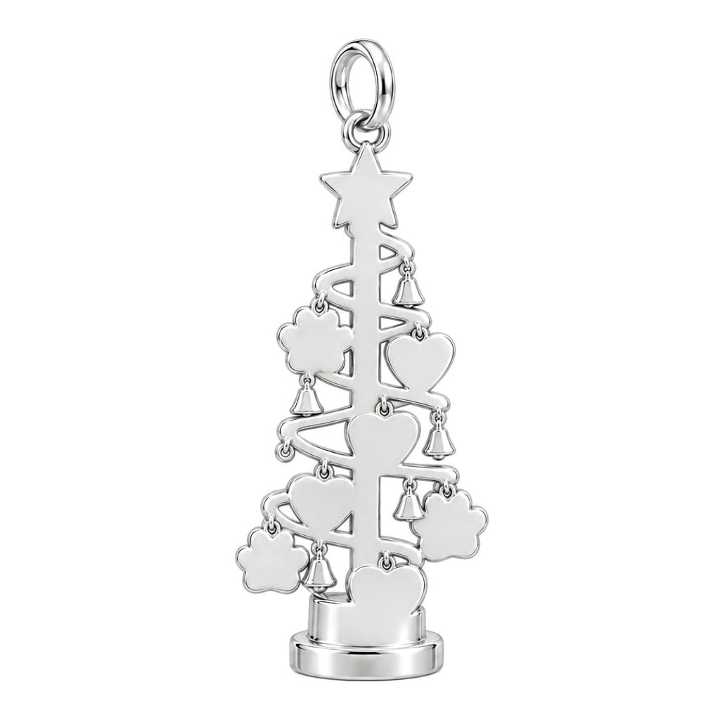 Evergreen Family Tree Charm Bracelet – Personalized Mom Gift – back of the charm, engraving area