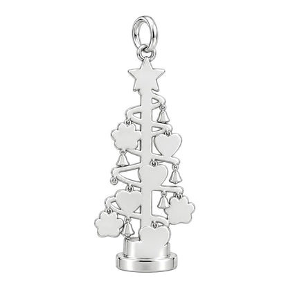 Evergreen Family Tree Charm Bracelet – Personalized Mom Gift – back of the charm, engraving area