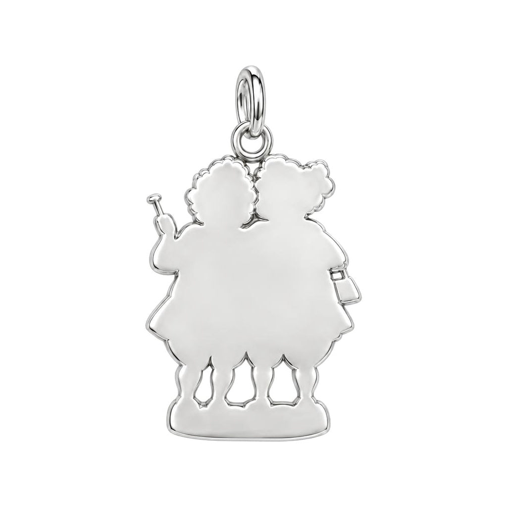 Everlasting Best Friends Charm Bracelet – Personalized Nana Gift – back of the charm, engraving area
