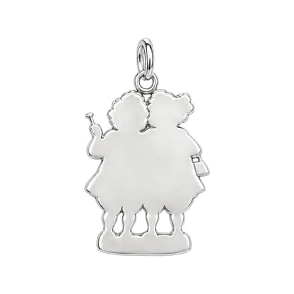 Everlasting Best Friends Charm Bracelet – Personalized Nana Gift – back of the charm, engraving area