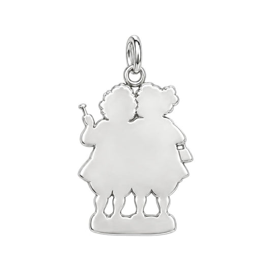 Everlasting Best Friends Charm Bracelet – Personalized Nana Gift – back of the charm, engraving area