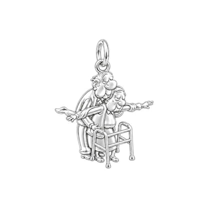 Everlasting Love Titanic Pose Charm and Polyester Cord Bracelet Set