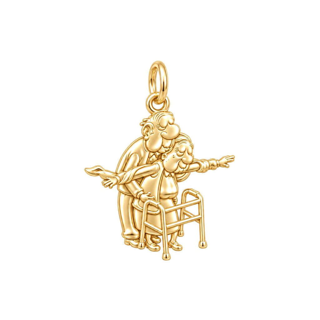 Everlasting Love Titanic Pose Charm and Polyester Cord Bracelet Set