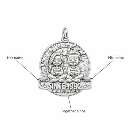 Everlasting Love Tree Charm Bracelet – Personalized Couple Gift – personalization guide