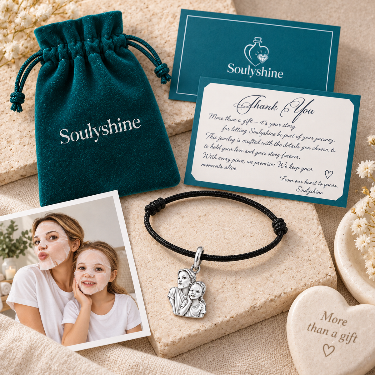Everlasting Motherly Embrace Charm Bracelet – Personalized Mom Gift