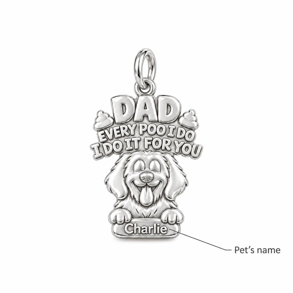 Every Poo I Do Charm Bracelet – Personalized Dog Dad Gift – personalization guide