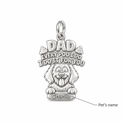 Every Poo I Do Charm Bracelet – Personalized Dog Dad Gift – personalization guide
