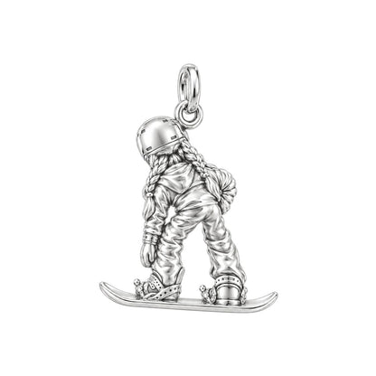 Every Slope, A Memory – Custom Skiing & Snowboarding Charm – back of the charm, engraving area