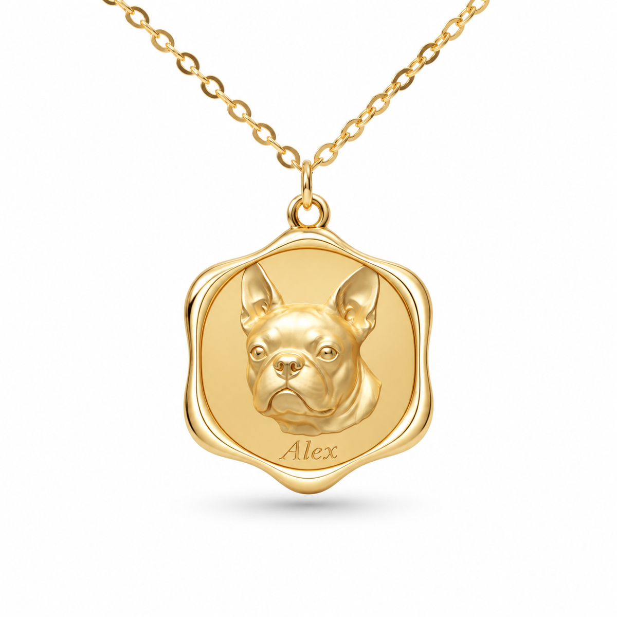 Precious Paw - Upload Pet Portrait Photo Necklace