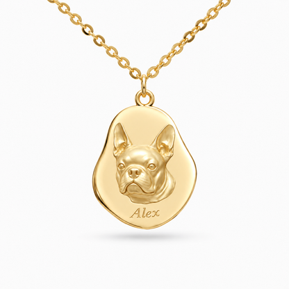 Precious Paw - Upload Pet Portrait Photo Necklace