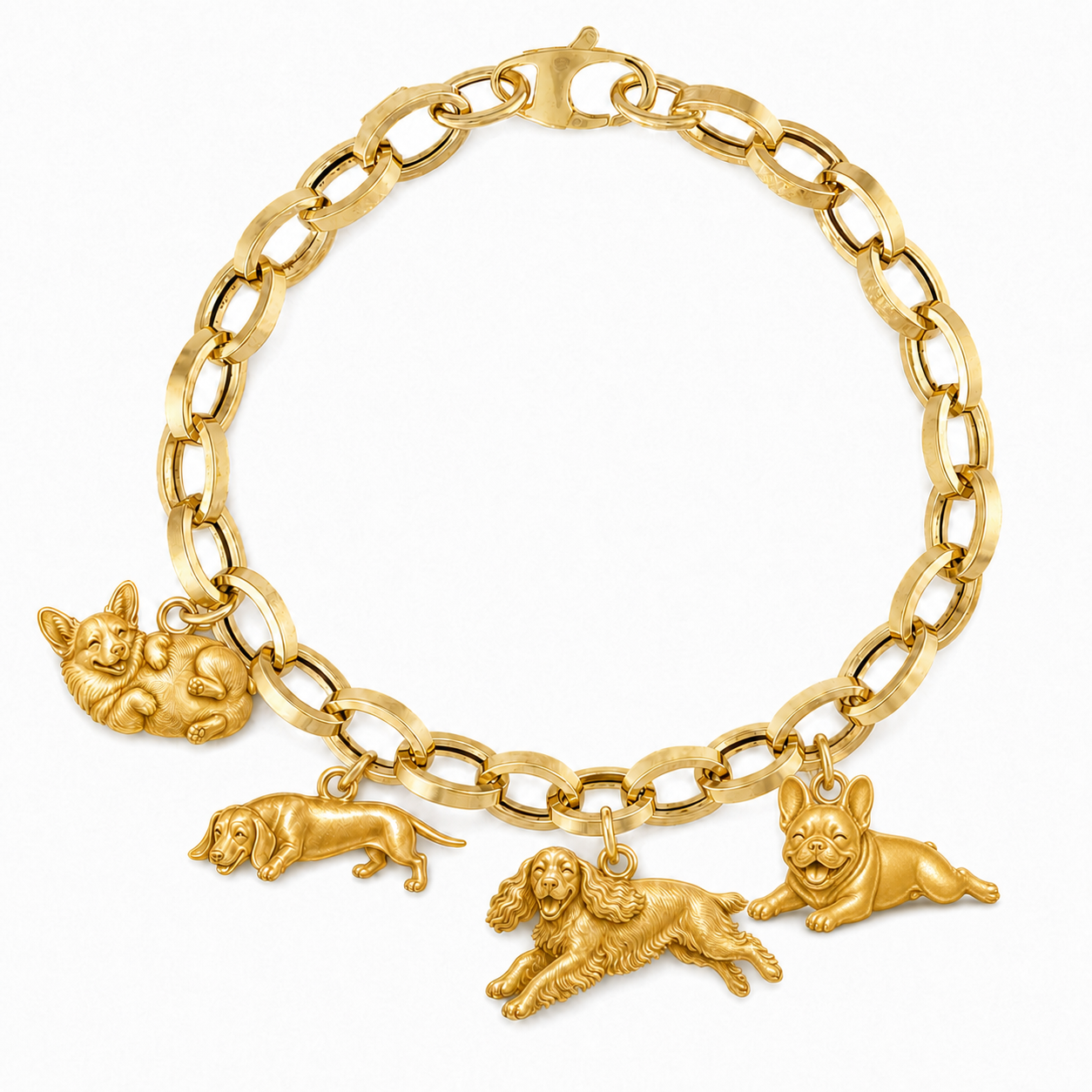 200+ Dog Breeds Little Love Charm Only – 18K Gold Vermeil