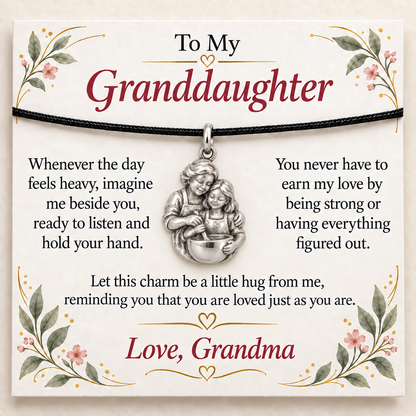 Grandma's Baking Charm: Love in Every Hug — Main image, silver finish