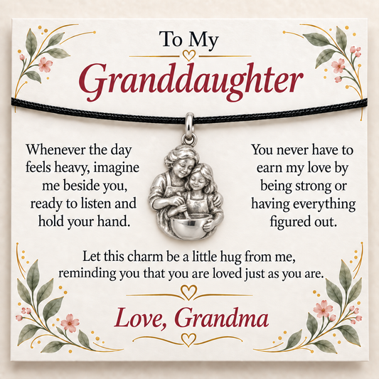 Grandma's Baking Charm: Love in Every Hug — Main image, silver finish