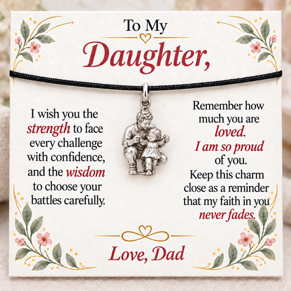 First Steps, Dad’s Unfading Faith — Main image, silver finish