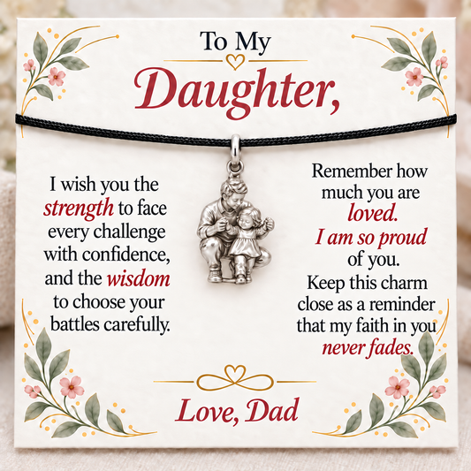 First Steps, Dad’s Unfading Faith — Main image, silver finish