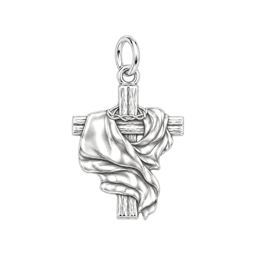 Faith and Freedom Cross Charm and Polyester Cord Bracelet Set