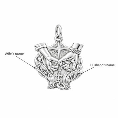 Faithful Union Pinky Swear Charm Bracelet – Personalized Couple Gift – personalization guide