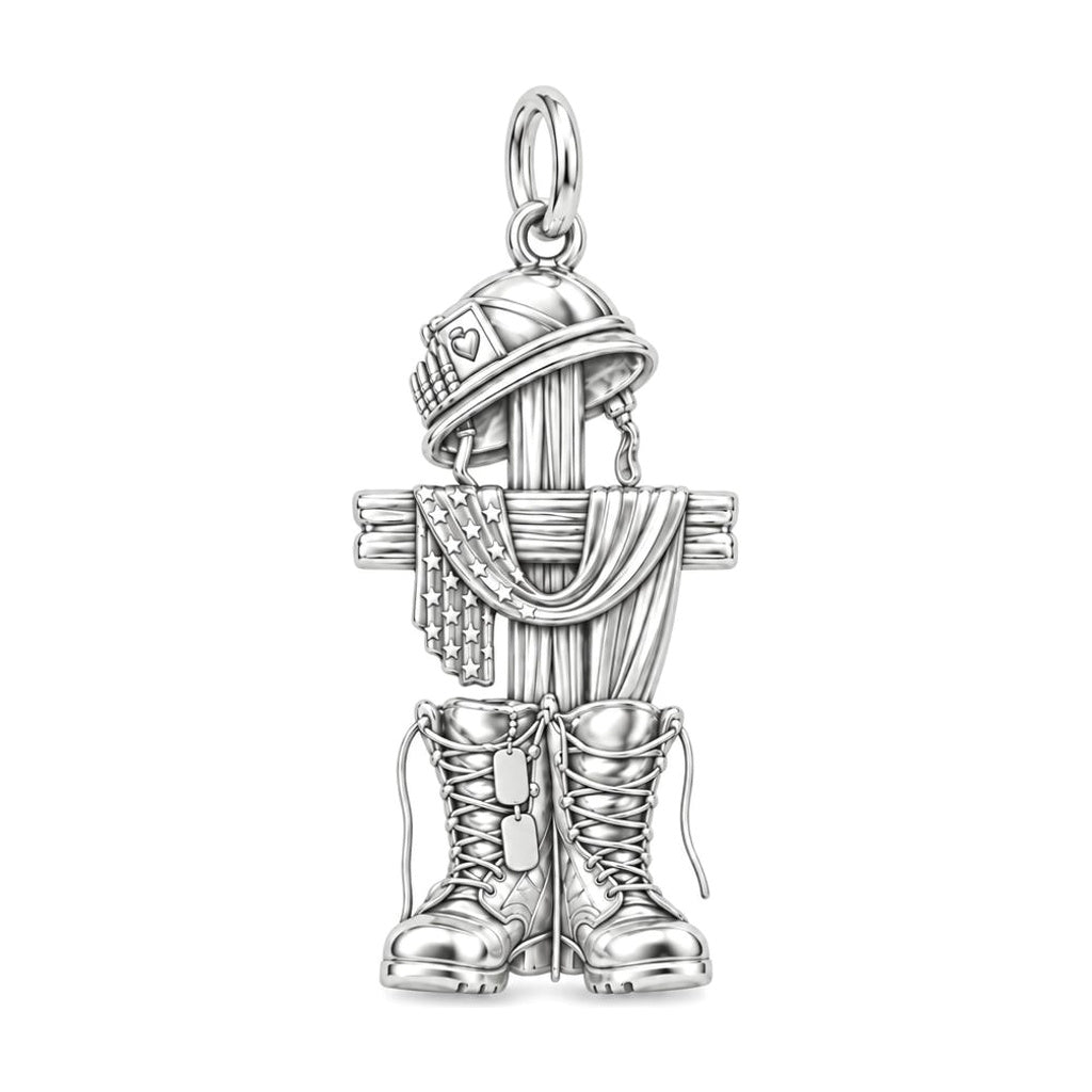 Fallen Hero Remembrance Charm and Polyester Cord Bracelet Set