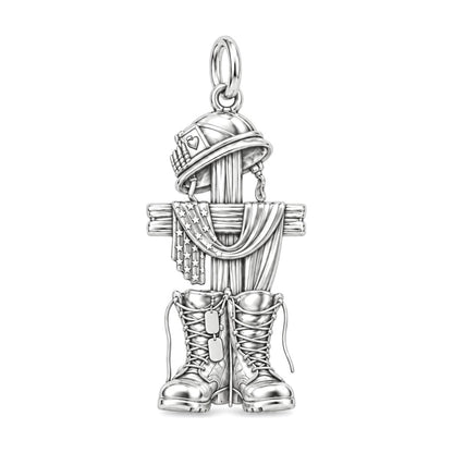 Fallen Hero Remembrance Charm and Polyester Cord Bracelet Set