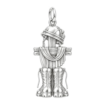 Fallen Hero Remembrance Charm and Polyester Cord Bracelet Set