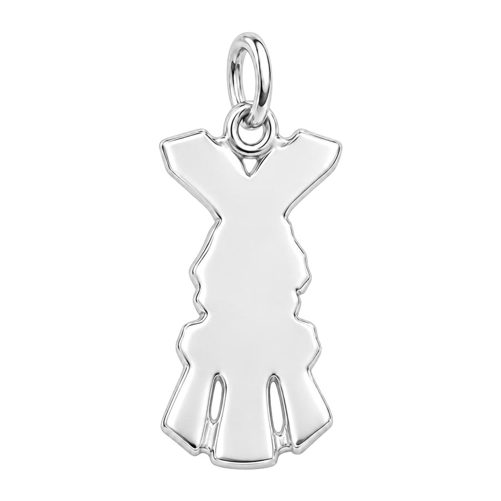 Family Hands United Charm Bracelet – Personalized Mom Gift – back of the charm, engraving area