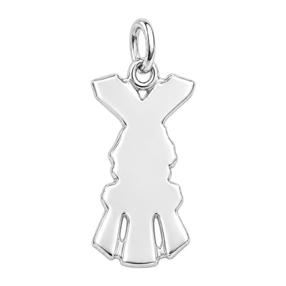 Family Hands United Charm Bracelet – Personalized Mom Gift – back of the charm, engraving area
