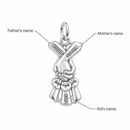 Family Hands United Charm Bracelet – Personalized Mom Gift – personalization guide