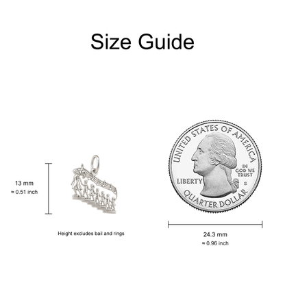 Family on a Staircase Charm — Size Guide — 13 mm body excluding bail and rings — 50-works-silver-20260916-145