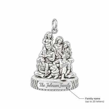 Family Portrait Charm Bracelet – Personalized Mom Gift – personalization guide