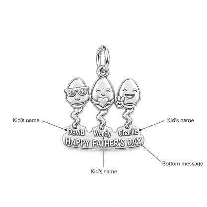 Fastest Swimmers Charm Bracelet – Personalized Dad Gift – personalization guide