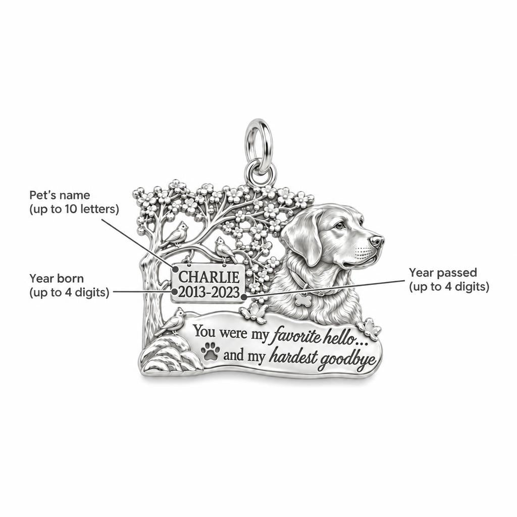 Favorite Hello Pet Memorial Charm Bracelet – Personalized Gift – personalization guide