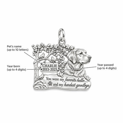 Favorite Hello Pet Memorial Charm Bracelet – Personalized Gift – personalization guide