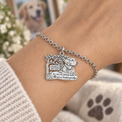 Favorite Hello Pet Memorial Charm Bracelet Set – worn / in use