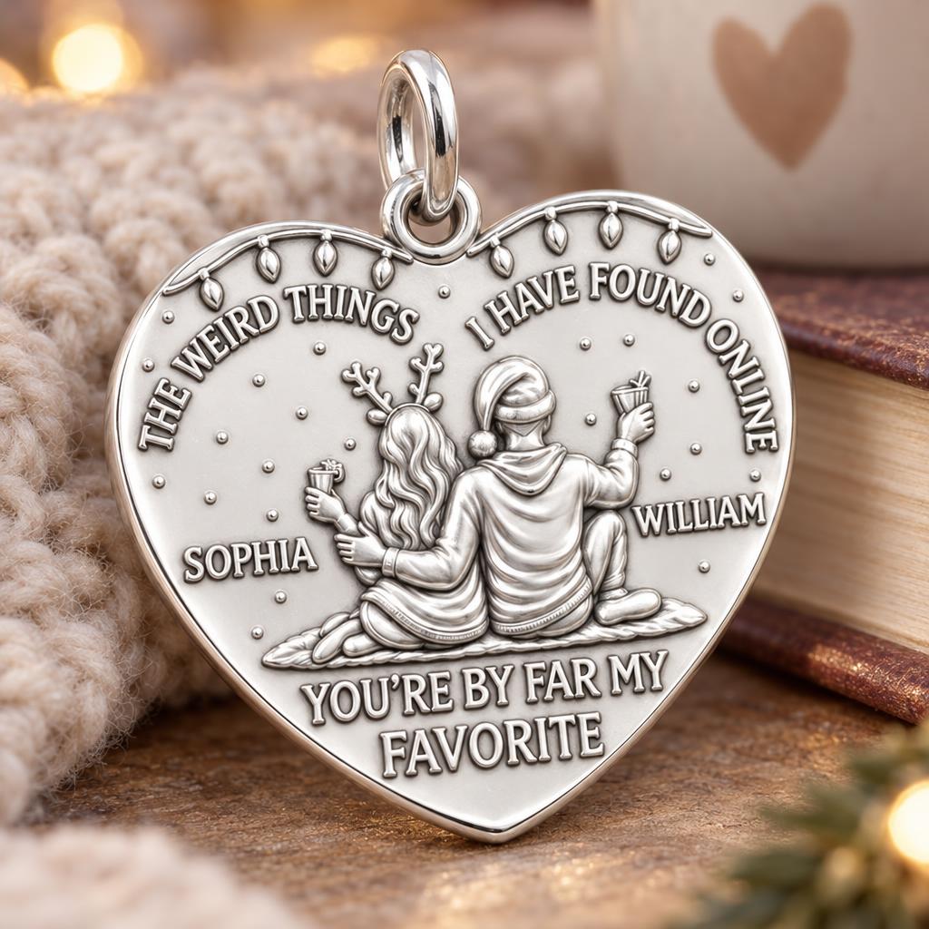 Favorite Online Find Charm Bracelet – Personalized Couple Gift – macro detail of the charm