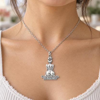 Favorite Pain in the Ass Charm Necklace Set – worn / in use