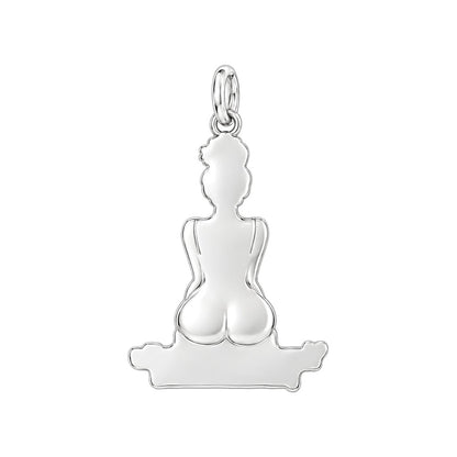 Favorite Pain in the Ass Charm Necklace Set – back of the charm, engraving area